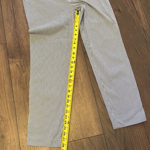 Talbots Chatham ankle pant blue and white size 10 - Picture 4 of 6